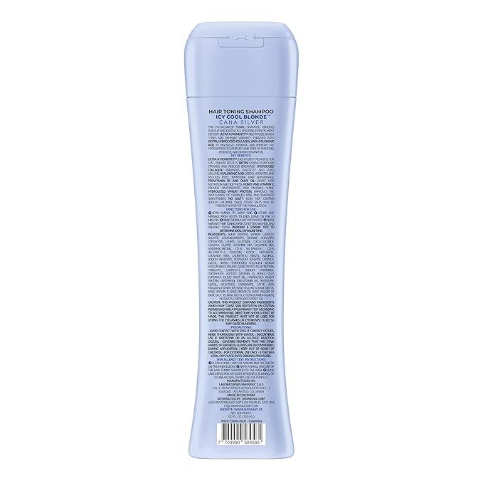 Naissant Icy Cool Blonde Hair Purple Toning Shampoo| Ultra High-Purity Pigments | Neutralizes Yellow & Brassy Tones | Hyaluronic Acid, Collagen & Biotin | Paraben, Ammonia & Sulfate Free | 10.1 Fl. Oz
