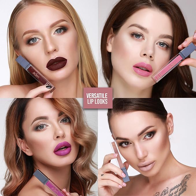 Lipstick for Women & Lip Liner Pencil – Liquid Matte Lipstick Long Lasting – Lip Combo Sets with Lip Stain Long Lasting Waterproof & lip liner stain – Lip Kit Pigmented-Non Smudge-Made in Italy 07