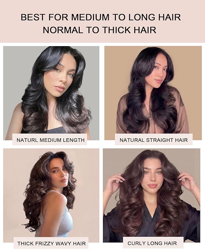 Classic Velvet Heatless Hair Curler Curling Rod Set - Soft Jumbo Large Flexi Rods Hair Rollers Curlers to Sleep In for Women, No Heat Heatless Curls Overnight Rods for Long Hair Volume Look