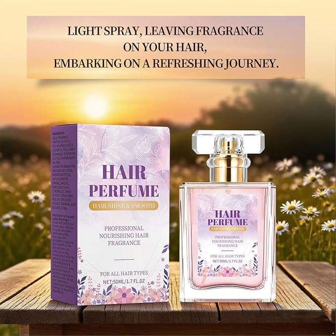 Chamomile Hair Perfume Mist Long Lasting Floral Scent for Nourished Shiny Hydrated Hair Lavender One Size