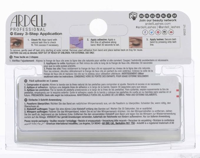Ardell Mega Volume Lash 253 Multi-Layered False Lashes with Curl Technology, 4 Pairs