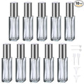Segbeauty 10ML Empty Perfume Bottles, 10pcs Mini Refillable Atomizer, Portable Leak-proof Glass Spray Bottles for Travel Sample Dispenser