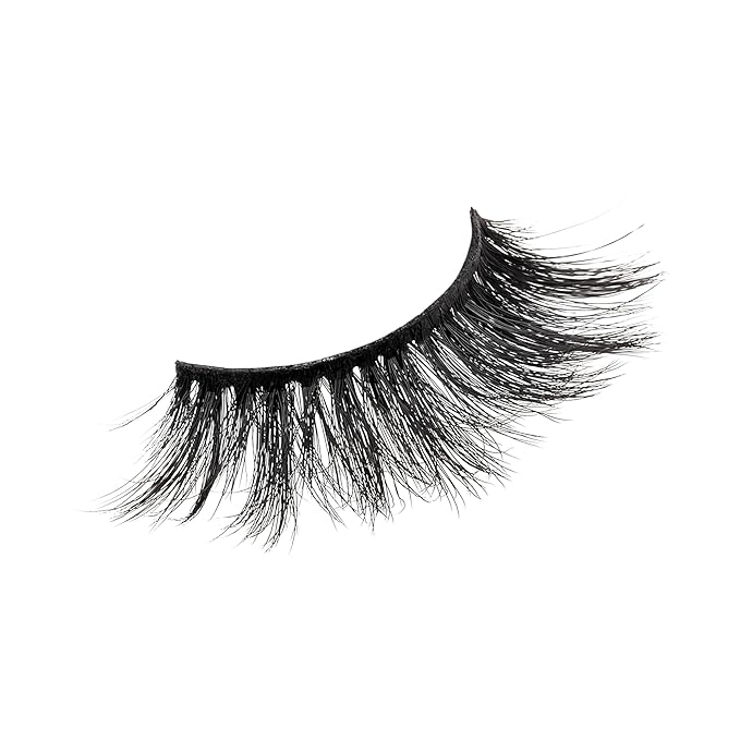 KISS Matte Black, False Eyelashes, 'Matte Cheviot', 18mm-20mm, Includes 4 Pairs Of Lashes, Easy to Apply, Reusable Lash Clusters