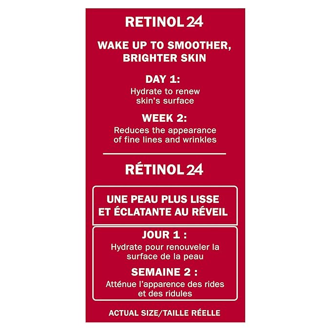 Olay Retinol 24 Face Moisturizer, Anti-Aging Night Cream for Women, Trial Size, Fragrance-Free, Non Greasy, Anti-Wrinkle, Smooth Fine Line, Tightening Skin Care, Peptides, Glycerin, 0.5Oz (Pack of 2)