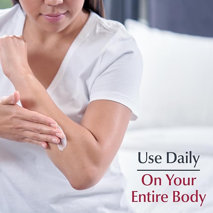Eucerin Advanced Repair Body Cream for Very Dry Skin, Fragrance Free Daily Body Moisturizer, 16 Oz Jar (Pack of 12)
