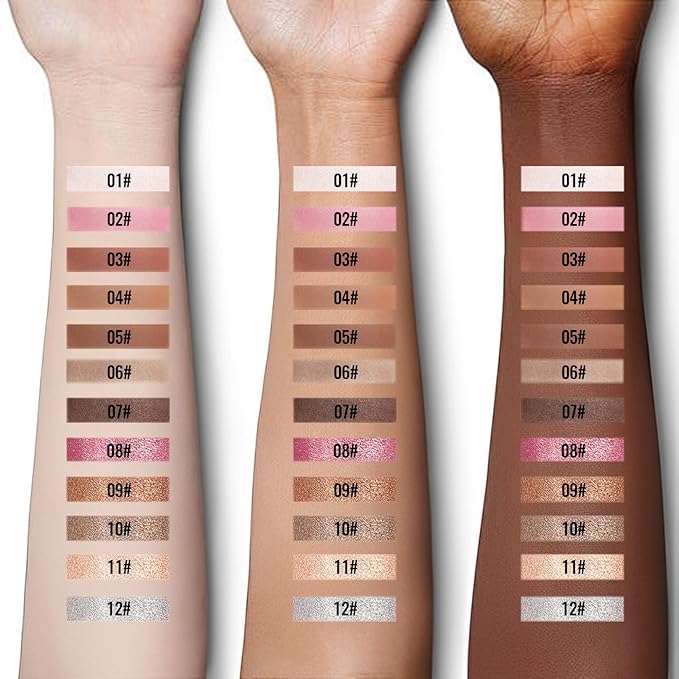 Erinde Rosy Brown Matte Single Eye Shadow Palette Makeup for Older Women, Natural Eyeshadow Powder for Blue, Green & Brown Eyes, High Pigment Blendable Long-Lasting Eye Shadow Sombras para Ojos, 05