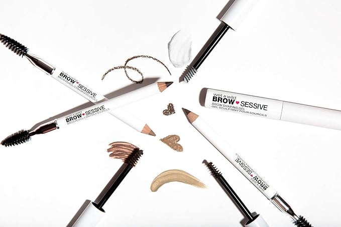 wet n wild Brow-Sessive Brow Pencil, Ultra-Precise Dual Ended Spoolie Brush for Perfect Buildable Blendable Shaping, Natural Lasting Shades for Every Brow, Cruelty-Free & Vegan- Medium Brown(Packaged)