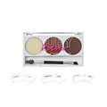 Ruby Kisses Go Brow Eyebrow Kit, Dual Shade Powder & Wax, Includes 3 Stencils, Perfect for Shaping & Defining, Natural Brow Look, Ideal for Sparse Brows
