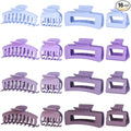 Hair Claws 16 Pcs Hair Clips for Women Thin Thick Curly Hair Large and Small Matte Banana Clips Strong Hold Nonslip