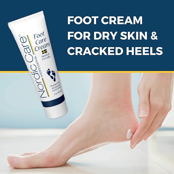 Nordic Care Foot Care Cream Intensive Repair with Urea & Glycerin for Dry Feet & Cracked Heels | Noticeable Results in Days
