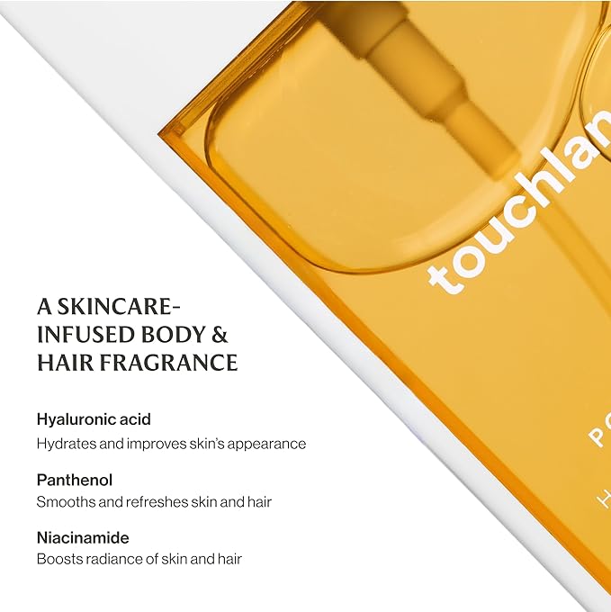 Touchland Hydrating Body & Hair Fragrance Mist – Mango Mojo – 2 FL OZ Travel Size Perfume Spray – Notes of Mango Juice, Dewy Strawberry, and Wild Honeysuckle