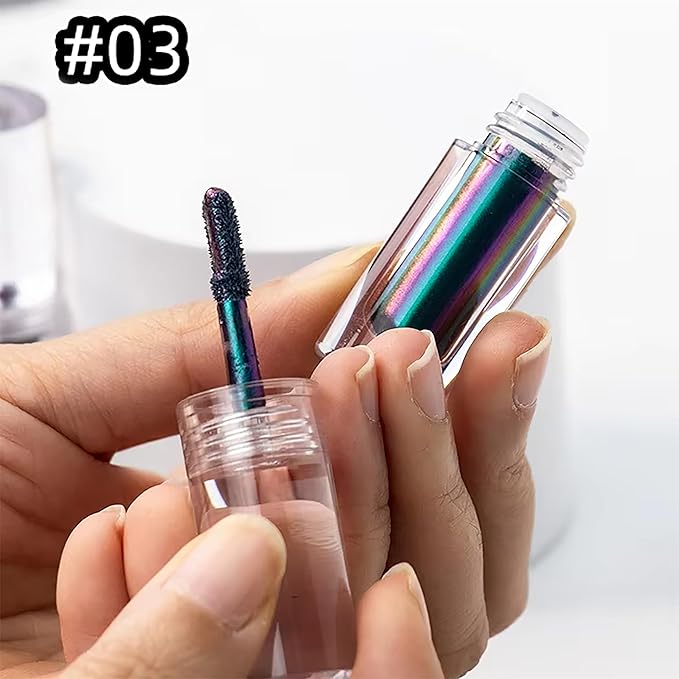 R.Y.M Purple Chameleon Glittering Eye Liner Liquid Glitter Eyeliner Shimmer Quick-drying Waterproof Chameleon Eyeshadow for Multichrome Eyeshadows Makeup(3#, 0.06 Ounce (Pack of 1))