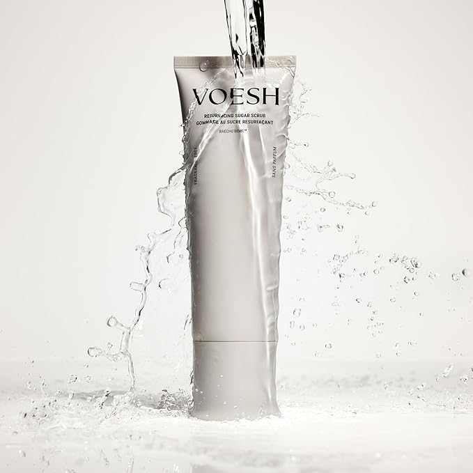 VOESH Resurfacing Sugar Scrub - Fragrance-Free, Sugar Body Scrub, K-Beauty Korean Skincare for the Body