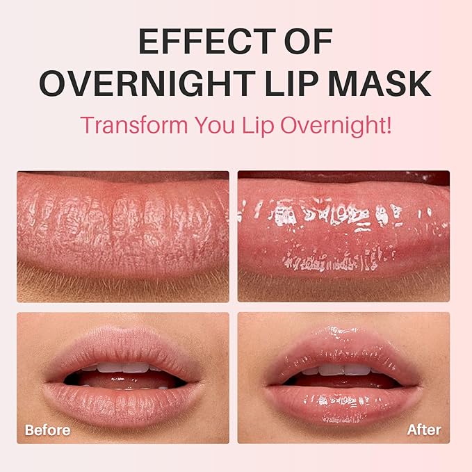 SPODARE Grape Lip Mask, Hydrating Overnight Lip Sleeping Mask, Lip Moisturizer for Dry Cracked Lips Care, Dual-Color Lips Balm for Nourishing and Softening Lips, Minimizes Fine Lines - 12g