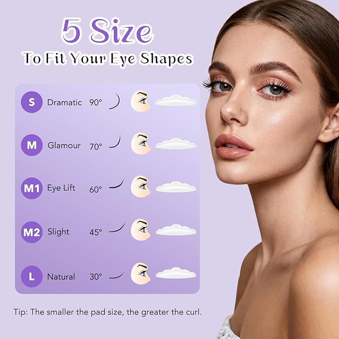 Lash Lift Kit - Eyelash Perm Kit - Eyebrow Lamination Kit, 2 in 1 Professional Eyelash Curling Lash Extension & Eyebrow Lift Kit, Easy to Use for Salon & DIY Home Use, Lasts 6-8 Weeks (Purple)