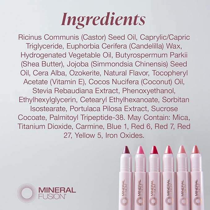 Mineral Fusion Sheer Moisture Lip Tint, Shimmer, 0.1 Ounce (Packaging May Vary) (Pack of 2)