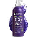 KESMEDIK Tea Tree Purple Shampoo with Rosemary & Aloe, Professional Anti Brass Toner, Removes Yellow Tones for Gray, Bleached, White & Blonde Hair, Nourishes & Refreshes Scalp, Sulfate-Free, 16 fl oz