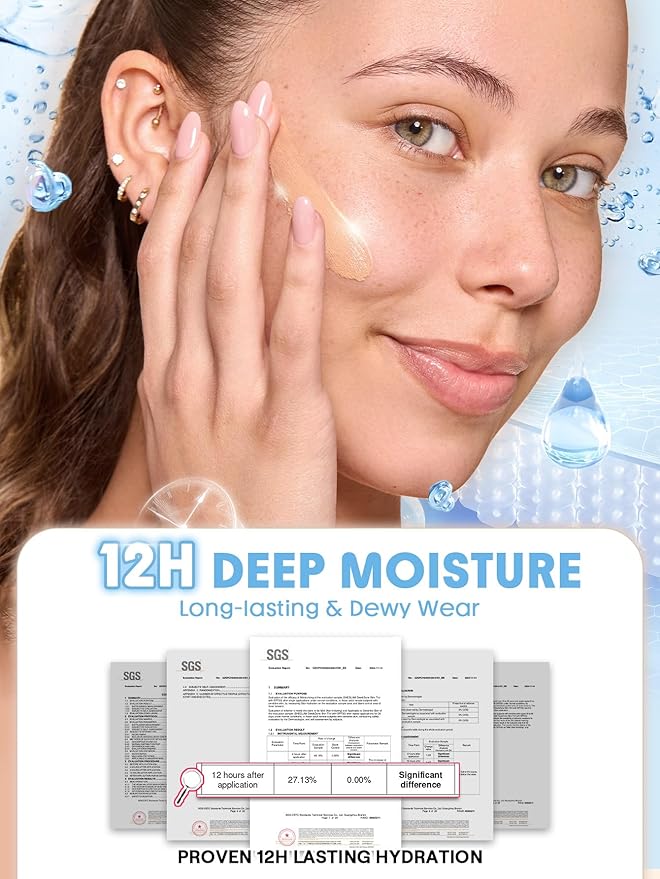 SHEGLAM Dew & Done Skin Tint with SPF20 Light-medium Coverage Foundation Evens Skin Tone-Golden