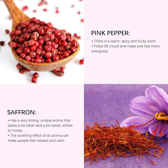 Body & Hair Mist for Women – Pink Pepper & Saffron Extract - Fragrance for Full Body – Lightweight and Refreshing Scent 1.5 fl oz/45ml, Travel Size Set