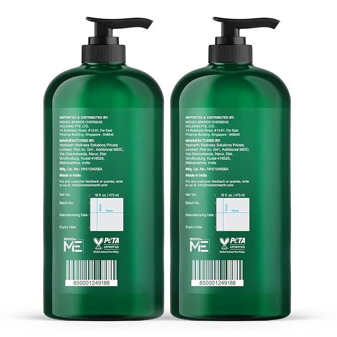 Botanic Hearth Tea Tree Body Wash 16 fl oz (2 Pack) Natural Antifungal & Odor Control Shower Gel for Acne, Athlete’s Foot, Ringworm, Jock Itch, Healthy Skin, Sulfate & Paraben Free, for Men & Women