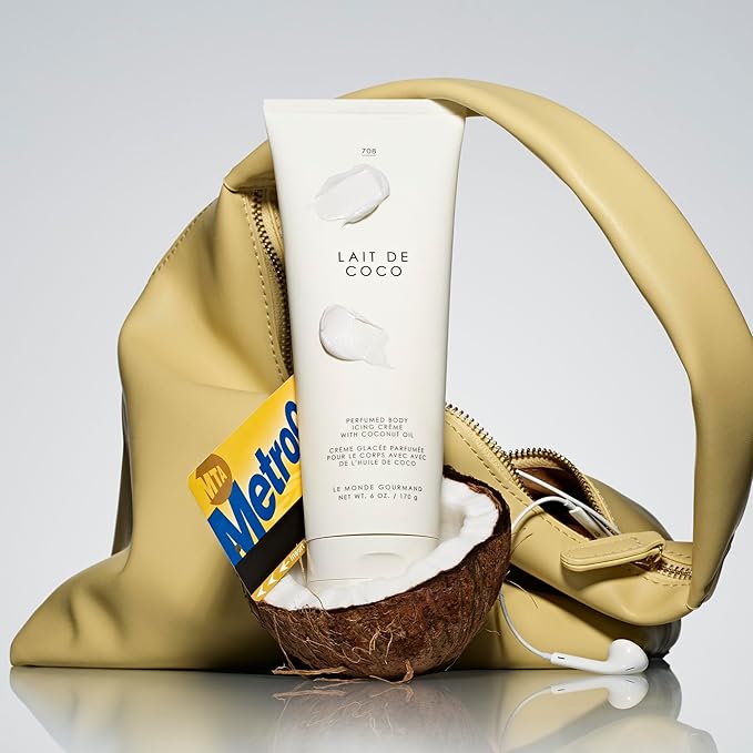 Le Monde Gourmand Lait de Coco Perfumed Body Icing Crème - 6 fl oz (177ml) - Vanilla, Praline, Warm Notes