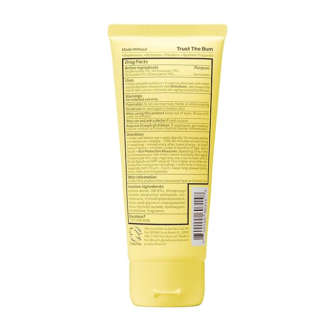 Sun Bum Kids SPF 50 Sunscreen Clear Body Lotion - Broad Spectrum Water-Resistant Sunscreen with Vitamin E - For Wet or Dry Skin - Hawaii 104 Act Compliant (Without Octinoxate & Oxybenzone) - 6 oz
