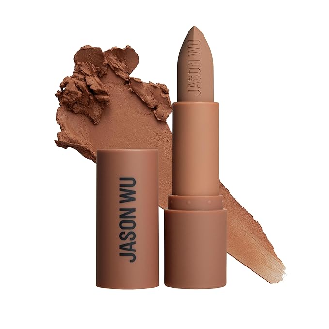 Jason Wu Beauty Hot Fluff Modern Matte Lipstick - 3-in-1 Lipstick, Blush, Shadow, 3.8g 0.134oz (Biscotti, 3.8g)