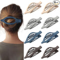 8 Pack Dark Neutral Flat Hair Clips – Matte French Claw Clips in Deep Brown, Navy, and Grey, Non-Slip Large Barrettes for Women, Minimalist Hair Accessories for Work or Daily Wear