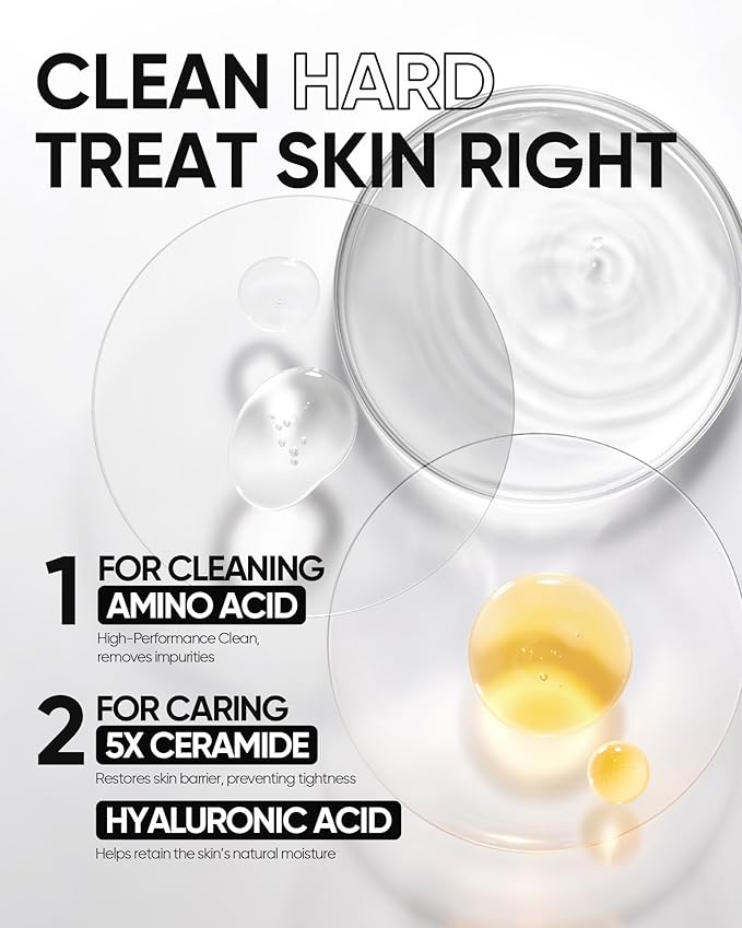 SKINTIFIC 5X Ceramide Low pH Facial Cleanser, Gentle Hydrating Face Wash with Hyaluronic Acid, Daily Face Wash for Dry to Normal Skin, Sensitive Skin Tested, Not Tight, Fragrance Free