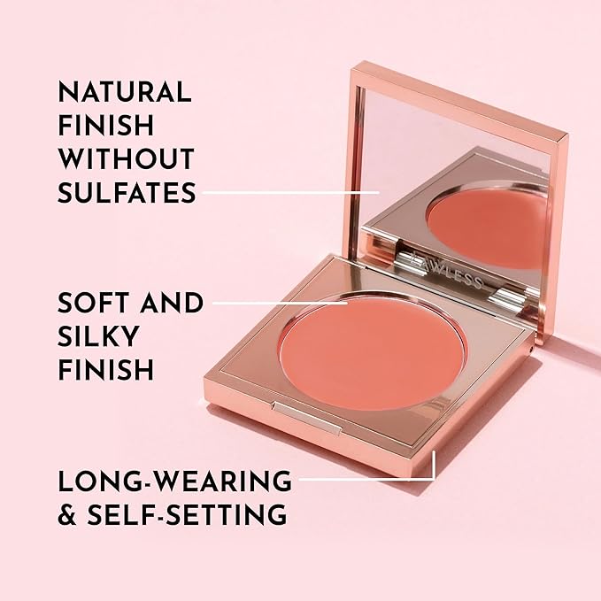 LAWLESS Pinch My Cheeks Soft-Blur Cream Blush - Starburst - Premium Weightless, Creamy Blush - Buildable Color for Lips and Cheeks - 0.18 oz