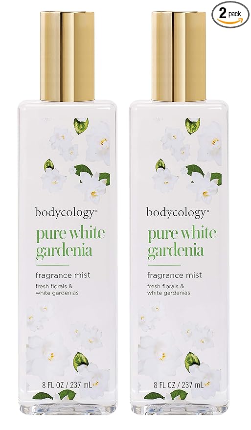 Bodycology Pure White Gardenia 8 fl.oz. Fragrance Mist Spray For Women (Pack of 2) Bodycology