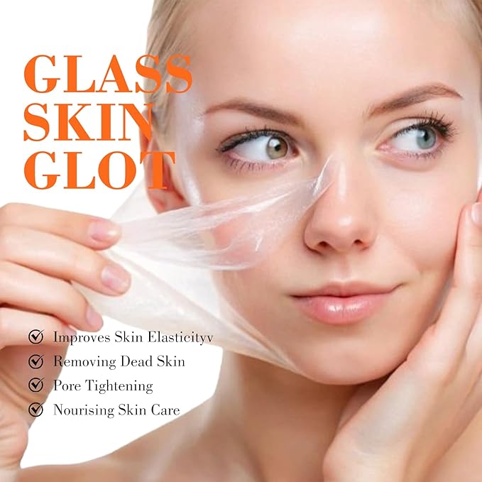 Vitamin C & Peel Off Face Mask for All Skin Types, Orange Peeling Lotion Gentle Exfoliating Blackhead Remover Poreless Deep Cleanse Purifying Hand Masks for Face Arms Neck Gifts