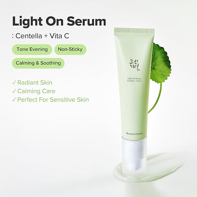 Beauty of Joseon Light On Serum Vitamin C Centella Dark Spot Fine Lines Pigmentation Correcting Serum, Hydrating Moisturizer, Korean Skin Care for Men and Women, 30ml, 1 fl.oz (Pack of 2)