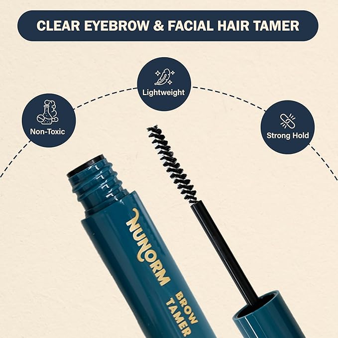 Clear Eyebrow Gel - Brow Shaping & Taming Formula for Mustaches, Beards & Sideburns - Lightweight, Long Lasting & Non Toxic Eyebrows Shaper
