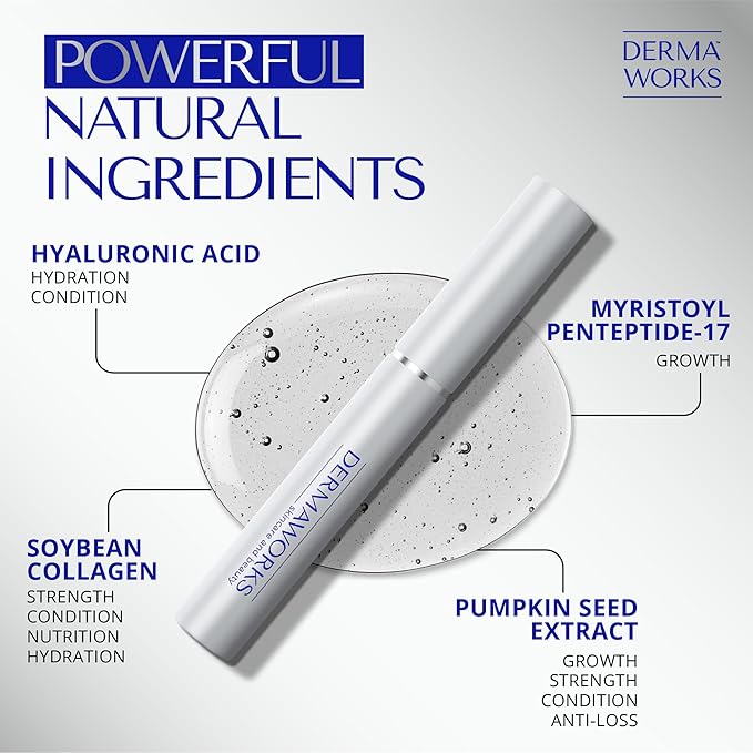 Dermaworks SPECTACULASH Lash Serum 3 ml | Eyelash Growth Serum for Eyelash Growth & Thickness | Free of Prostaglandin, Safe for Sensitive Eyes | Peptide Formula Long Lashes | Results in 60 Days