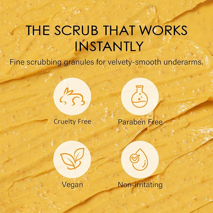 Underarm Detox Scrub for Armpit Detox with Turmeric Vitamin C Armpit Scrub for Odor Control Exfoliating dark underarms Deep Cleanse Dark Spots Even Skin Tone Moisturizes Women Men Whole Body