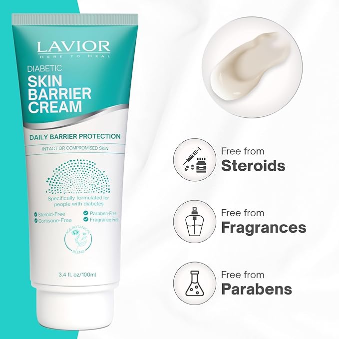 Lavior Skin Barrier Cream Daily Protection & Hydration for Dry, Sensitive Skin Clinically Tested, Steroid-Free, Fragrance-Free