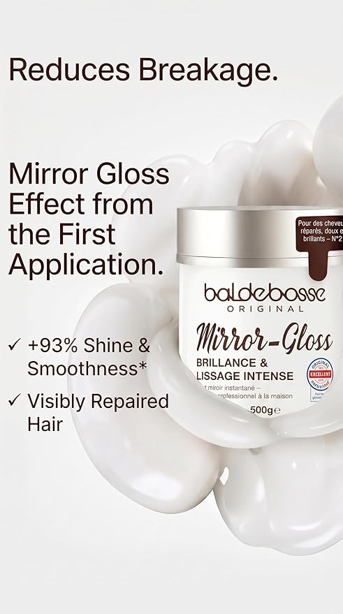 Hair Botox Treatment – Deep Repair Mask with Keratin & Collagen – Frizz Control – Mirror Gloss Shine – 17.6 oz