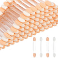 500pcs Eyeshadow Applicators Sponge Tip Eye Shadow Brush Disposable Chrome Sponge for Nail Chrome Brush Applicator Powder Brushes Make up Applicators Double Sided Sponges Foam for Women Girls