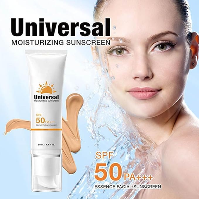 Tinted Sunscreen SPF 50 Broad Spectrum - Face Sunscreen with Titanium Dioxide, No White Cast & Oil-Free Formula, Non-Sticky Hydrating Sun Protection for All Skin Types, Travel Size 1.7oz (3)