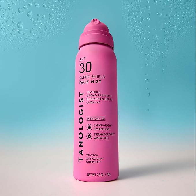 Tanologist SPF 50 Super Shield Face Mist, 2.5 fl. oz/73 ml Bottle