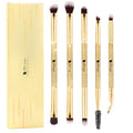 DUcare Eyeshadow Brush 5pcs Double Sided Eyebrow Brush Makeup Brushes with Soft Synthetic Hairs Double Ended Eyeshadow Brush Set for Eyeshadow, Eyebrow, Eyeliner, Blending