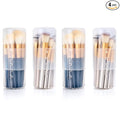 OCHEAL Makeup Brush Holders, 4 Pack of Make up Brushes Organizer Travel Case Retractable Plastic Travel Makeup Brush Holder For Vanity Makeup Artist Brushes Storage Cup