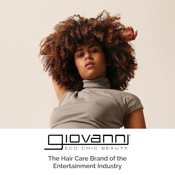GIOVANNI Eco Chic 50:50 Travel Size Hydrating Shampoo & Conditioner Set - Leaves Hair pH Balanced for Over-Processed Hair, Moisturizes & Protects, Salon Quality, No Parabens, Color Safe- 2 oz (2 Pack)