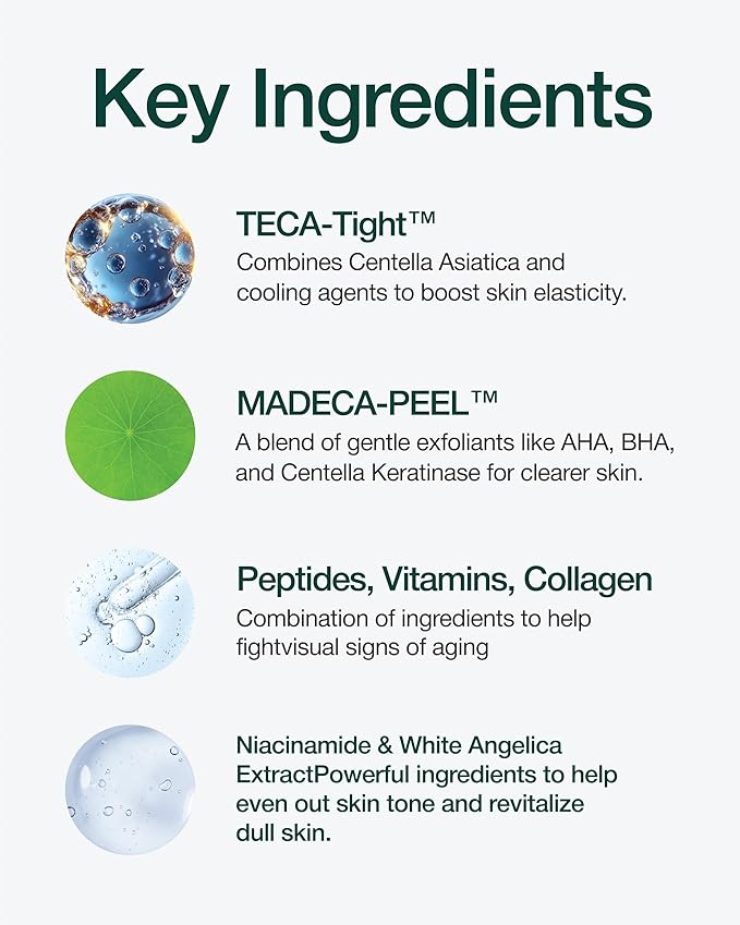 CENTELLIAN 24 Madeca Double Tightening Ampoule Pad (5.58fl oz x 60 pcs) - Pore Minimizer, Hydrating & Exfoliating Pads for Smoother Skin Texture, Vegan Certified, Korean Skin Care