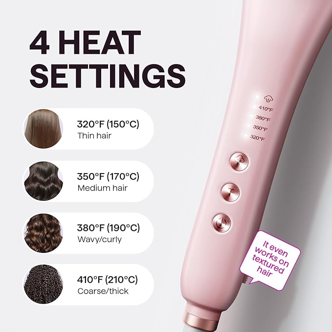 Wavytalk Pro Steam Hair Straightener Brush, Steamline Pro 3-in-1 Straightening Brush for Curly Hair, Fast Salon Results with Less Damage, Anti-Frizz and Hair Nourishment