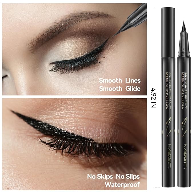 Eyebrow Pomade Pencil Liner Kit for Eyebrows Makeup with Waterproof Eyebrow Pencil, Eyeliner,Dual-ended Eyebrow Brush and Waterproof Smudge-proof Eyebrow Pomade 7g-Black Brown