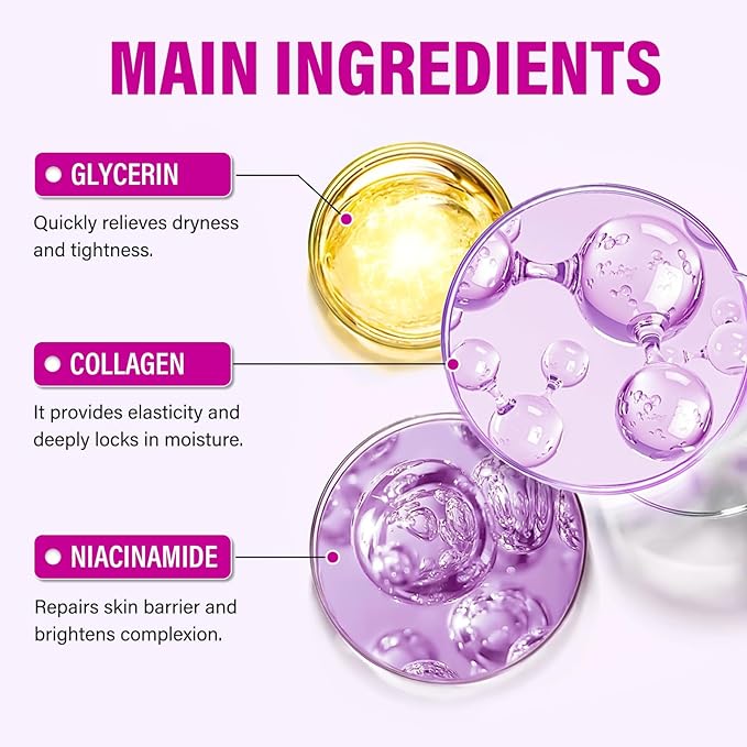 Skynflow Overnight Hydrating Sleep Mask 95ml with Silicone Brush - 3-in-1 Wash Off Gel Mask with Hyaluronic Acid，Hydrolyzed Collagen& Niacinamide - For Deep Moisturize, All Skin Types