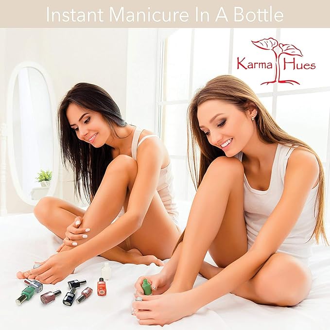 Karma Naturals Nail Enamel Primer, Non-Toxic Vegan & Cruelty-Free Base Coat for Smoother, Long-Lasting Nail Polish
