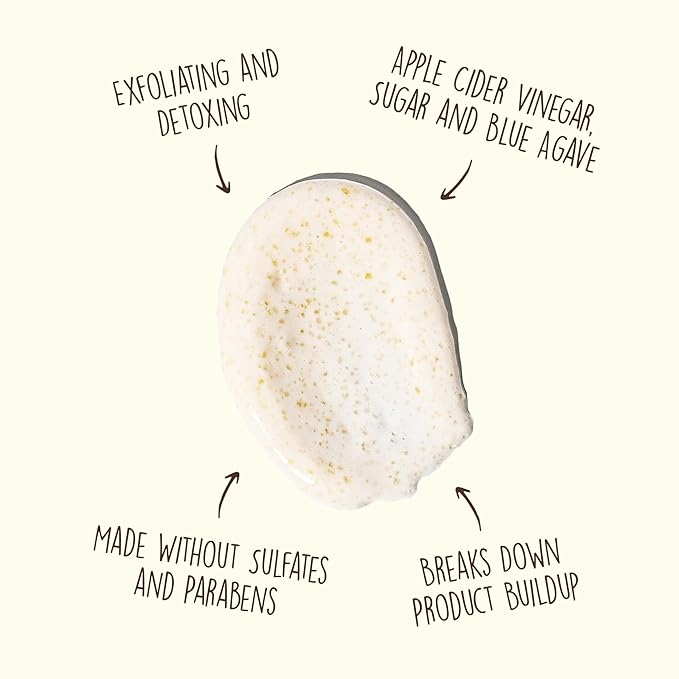 Sun Bum Revitalizing Detox Scalp Scrub | Vegan and Cruelty Free Moisturizing and Deep Cleansing and Exfoliating Hair Wash with Apple Cider Vinegar | 6 oz